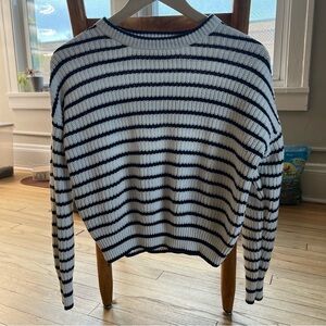Striped Black and White Women's Sweater